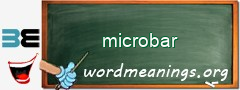 WordMeaning blackboard for microbar